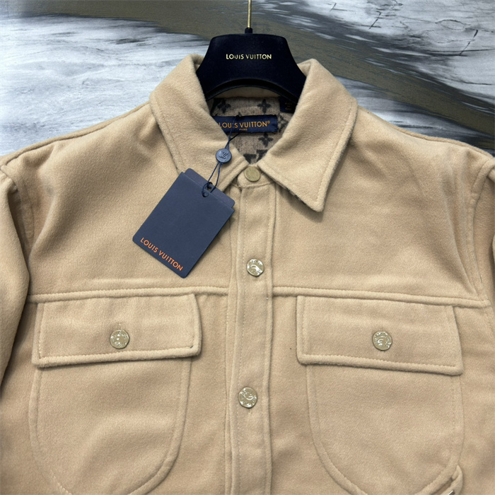 2024fw LV Leather Jacket Top Version
