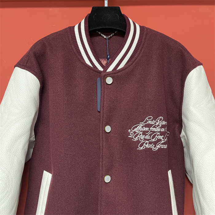 2024fw LV Real Leather Jacket Top Version