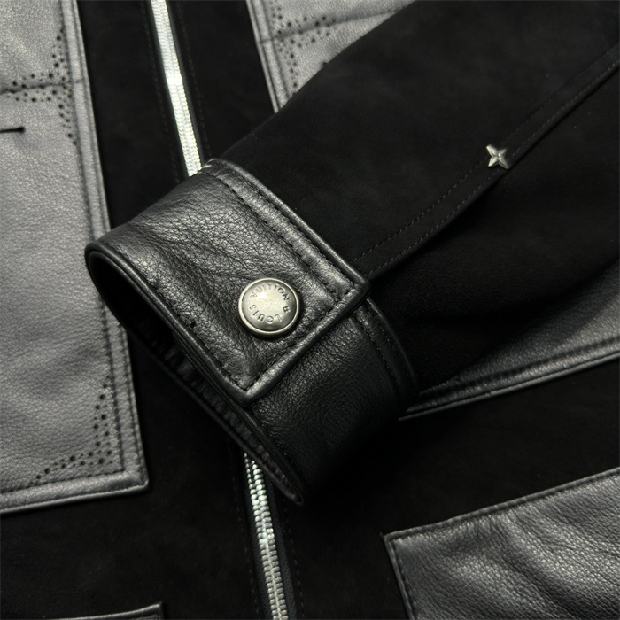 2024fw LV Real Leather Jacket Top Version