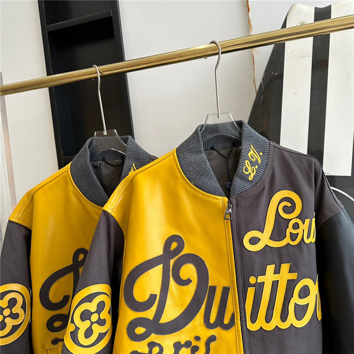 2023fw LV Real Leather Jacket Top Version