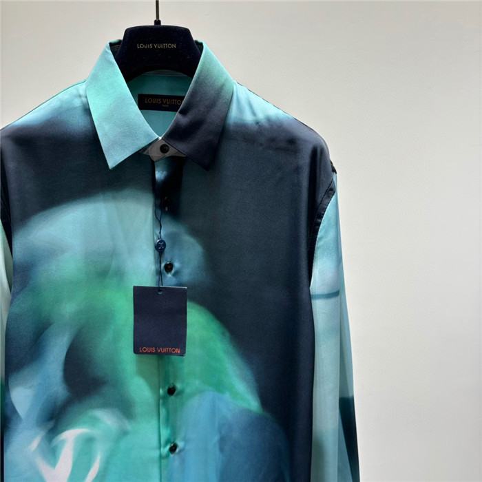 2023fw LV Silk Shirt Top Version