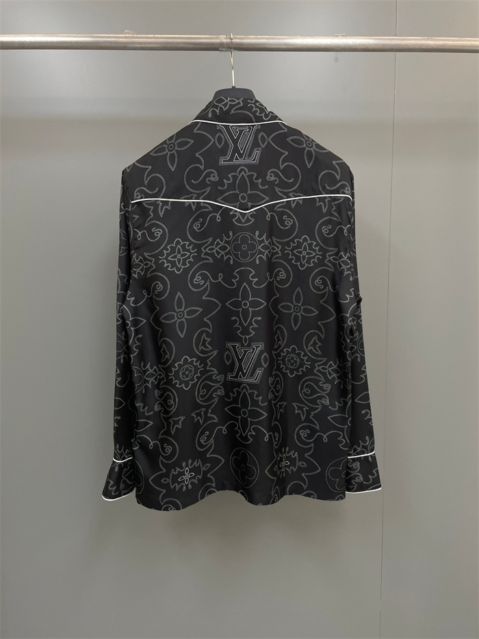 2024fw LV Silk Shirt Top Version