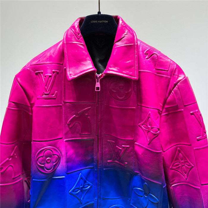 2023fw LV Real Leather Jacket Top Version