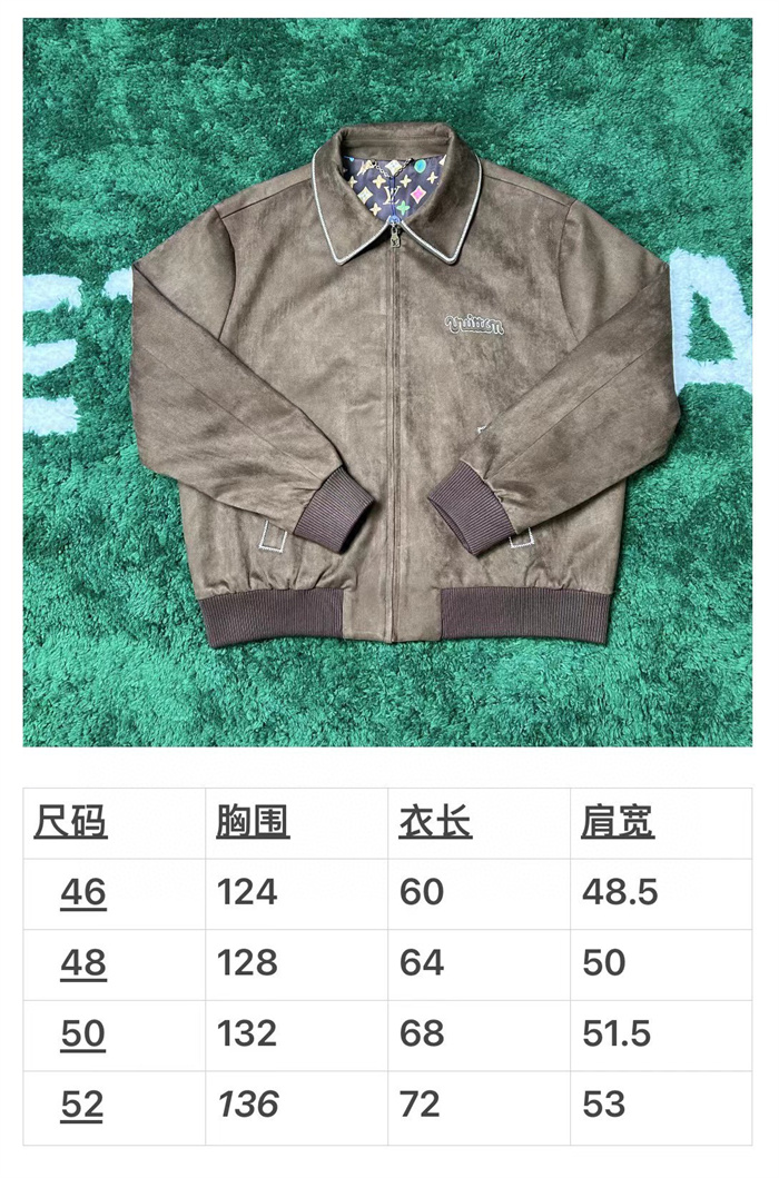 2024fw LV Leather Jacket Top Version