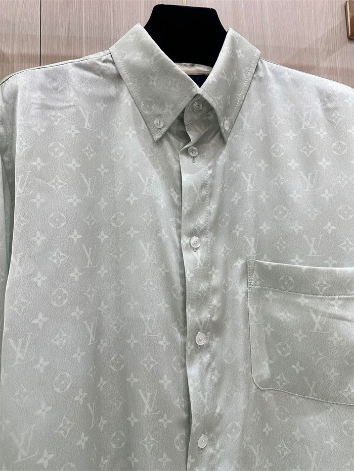 2024fw LV Real Silk Shirt Top Version